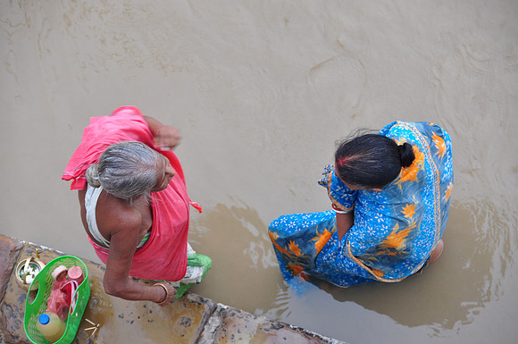 Two Women Varanasi Ghat