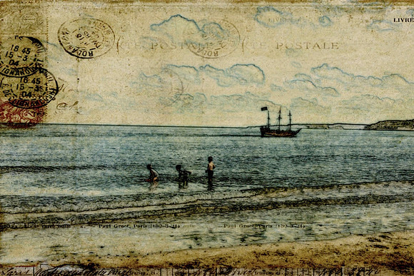 two boys on beach