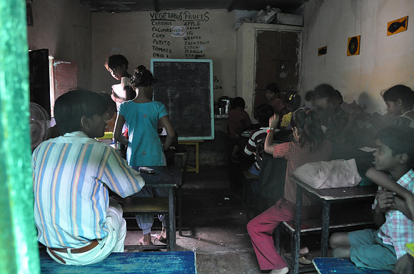 vihaan slum school class room