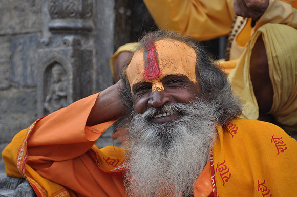 Indian sadhus from Varanasi in Kathmandu