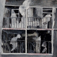 bombed apartment block