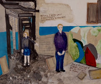 bombed Ukraine school