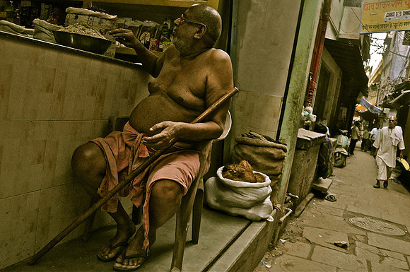 Shopkeeper in Varanasi