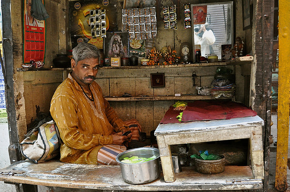 Shopkeeper in Varanasi