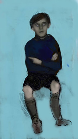 Second World War Child During the London Blitz Digital Print 2025