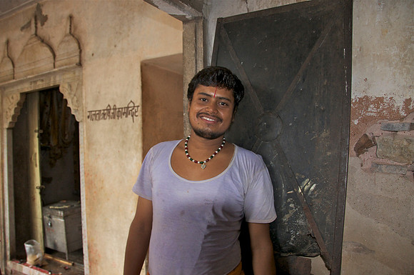 Brahmin Monk at Monkey Temple Jaipur