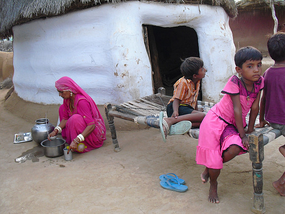 Villagers on edge of thar desert near bikaner (5)