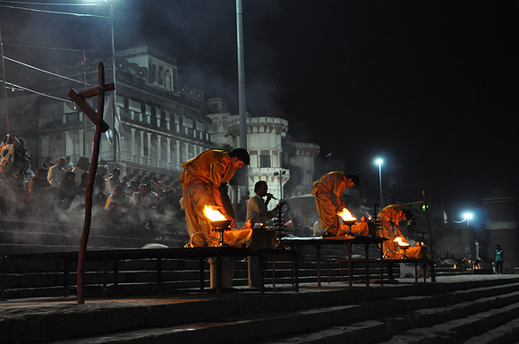 Ganga Pooja at Assi Ghat