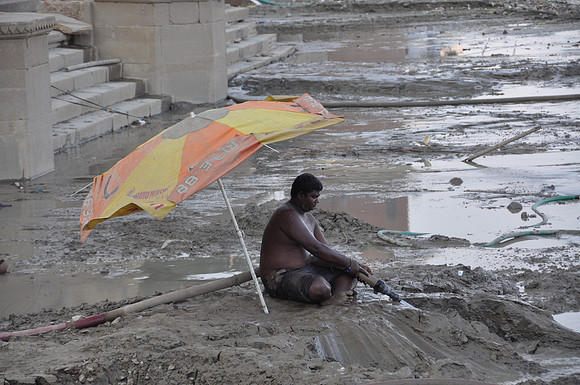 Dredging the Ganges mud