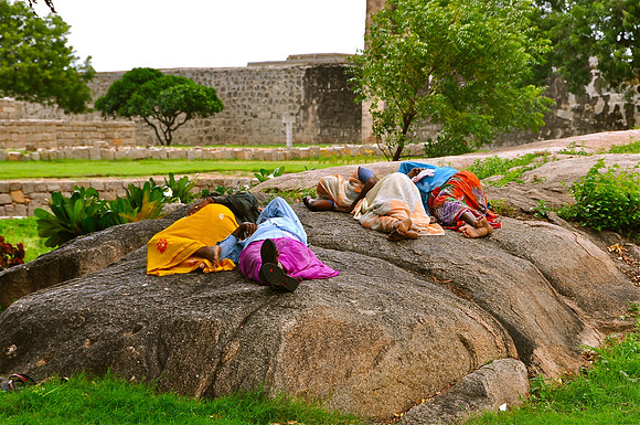 Women Gardeners Resting Tamil Nadhu