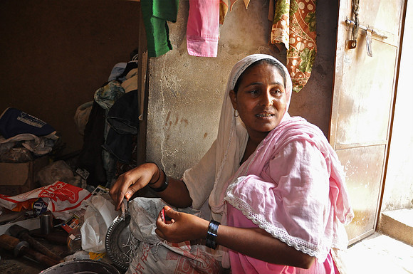 Moslem Women Making Jewellery Jaipur Rajasthan