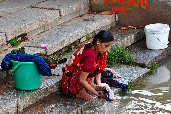 Woman Doing the Washing Mahapradesh