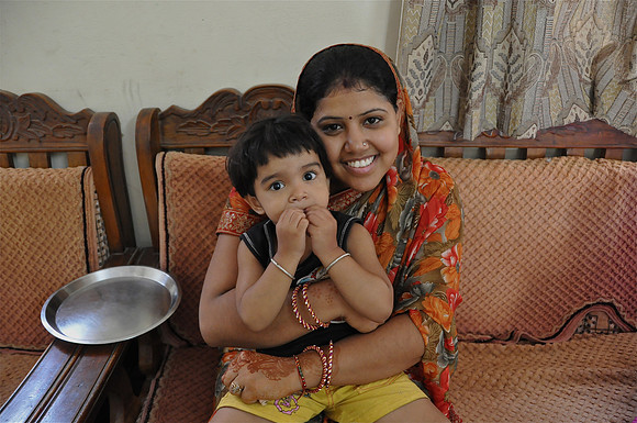 Brahmin Mother and Son Jaipur
