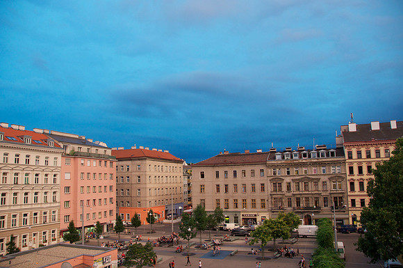 Volkertplatz Before a Thunderstorm July 2012