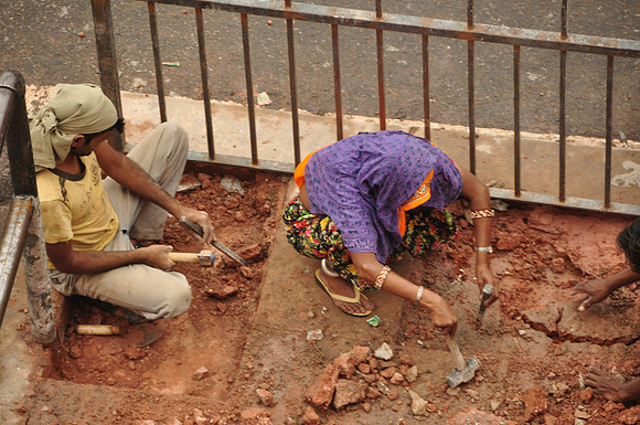 Woman Road Worker Jaipur