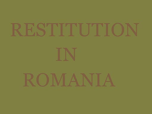 Restitution in Romania