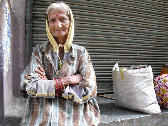 Old Woman Varanasi