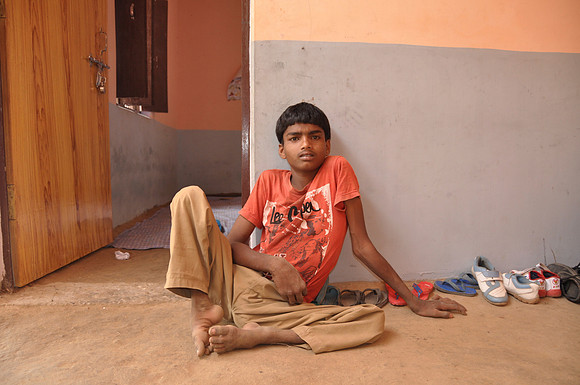 Jaggu 15 year old Indian boy from Gop Pur village U.P. India